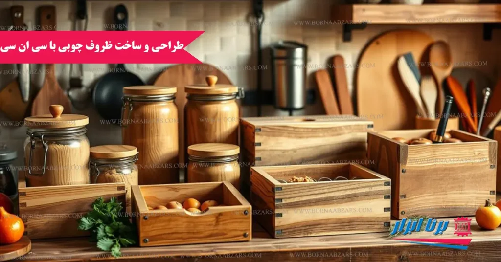 طراحی و تولید ظروف چوبی با سی ان سی